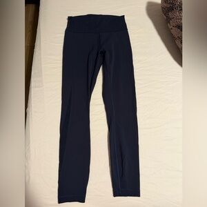 Women’s lululemon Navy Blue High-Waisted Leggings size 6